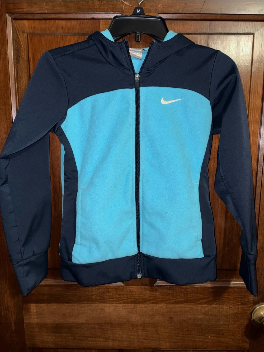 Nike Mixed Media Full Zip Hoodie